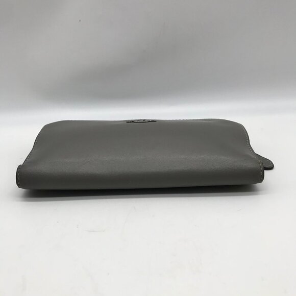 Coach Gray Leather Skinny Long Wallet - Picture 5 of 10